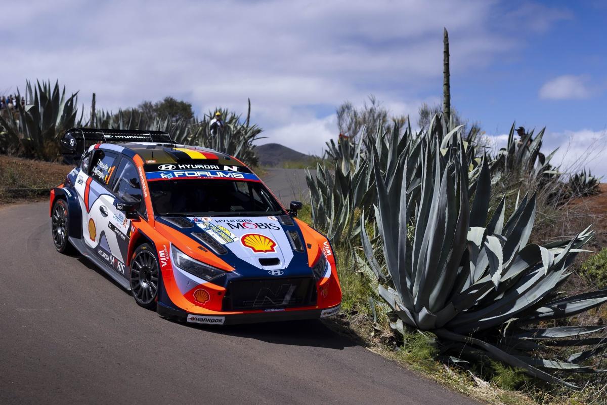 Hyundai mejora en Canarias, pero sigue lejos del podio Hyundai mejora en Canarias, pero sigue lejos del podio