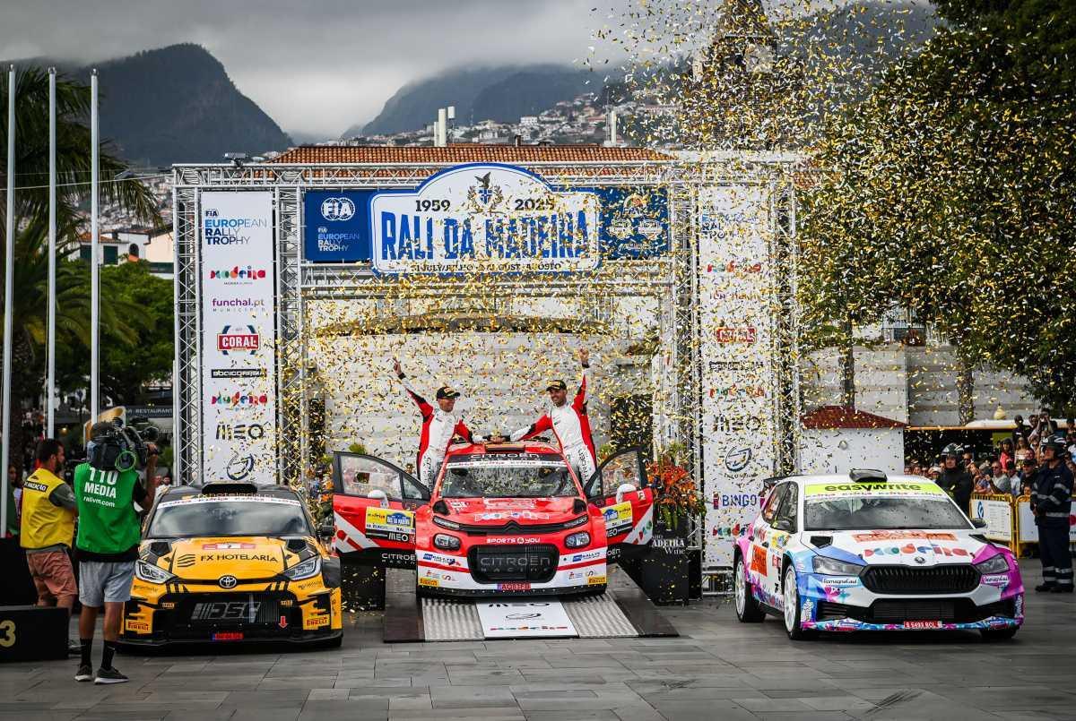 DIEGO RUILOBA Y EL CITROËN RALLY TEAM CONQUISTAN POR SEGUNDO AÑO CONSECUTIVO EL RALLY DE MADEIRA DIEGO RUILOBA Y EL CITROËN RALLY TEAM CONQUISTAN POR SEGUNDO AÑO CONSECUTIVO EL RALLY DE MADEIRA