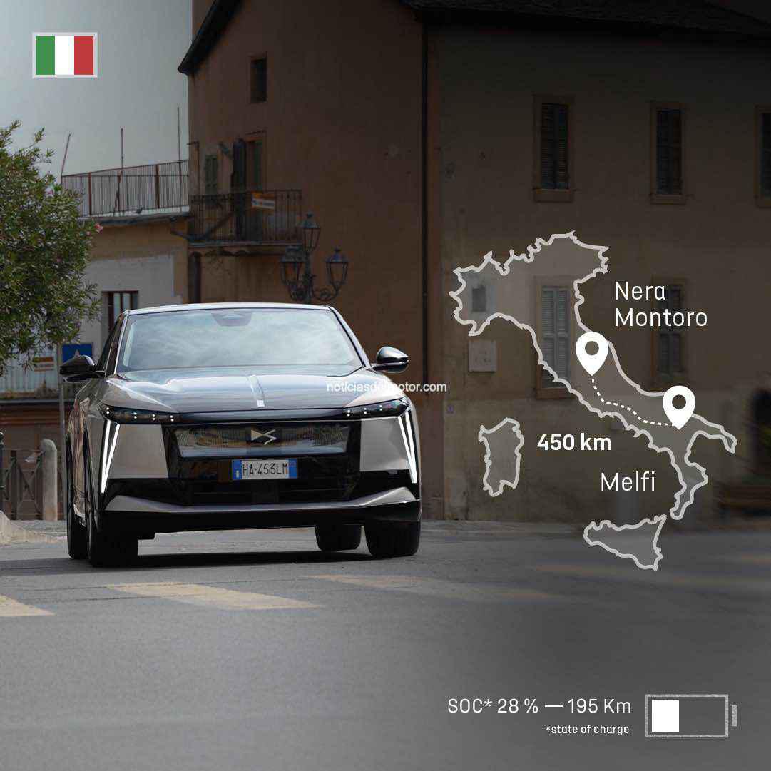 EL DS N°8 AFRONTÓ EL RETO DE RECORRER LARGAS DISTANCIAS POR AUTOPISTA SIN RECARGAR, PROBADO Y VERIFICADO EN TODA EUROPA