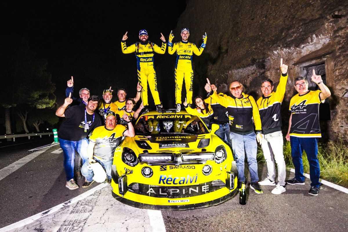 EL ALPINE RECALVI RALLYE TEAM, BICAMPEÓN DE ESPAÑA DE RALLYES DE ASFALTO CON JORGE CAGIAO Y JAVIER MARTÍNEZ EL ALPINE RECALVI RALLYE TEAM, BICAMPEÓN DE ESPAÑA DE RALLYES DE ASFALTO CON JORGE CAGIAO Y JAVIER MARTÍNEZ
