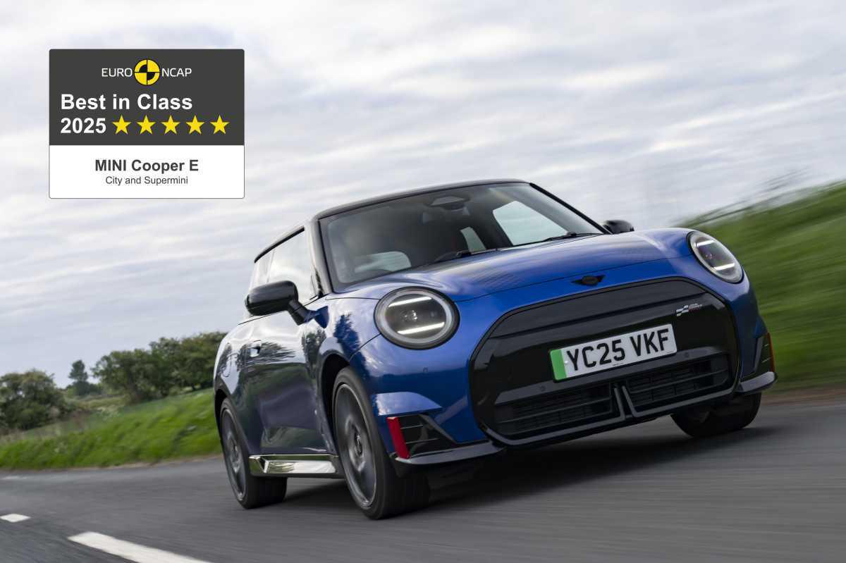 MÁXIMO NIVEL DE SEGURIDAD: EL MINI COOPER ELECTRIC GANA EL PREMIO EURO NCAP BEST IN CLASS