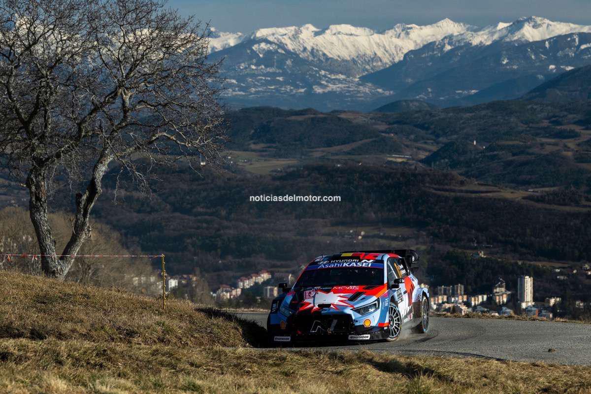 Rally de Montecarlo: Hyundai Motorsport finaliza un duro jueves buscando el podio