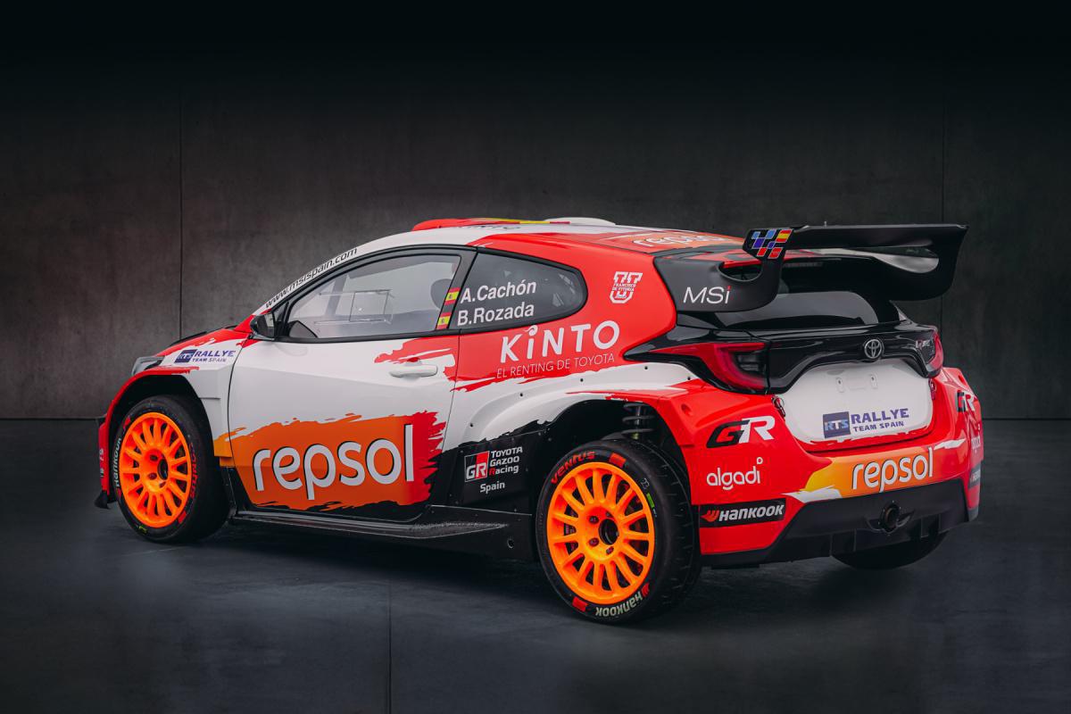 TOYOTA GAZOO Racing Spain: El GR Yaris Rally2 de Alejandro Cachón y Borja Rozada estrena nueva decoración en 2026