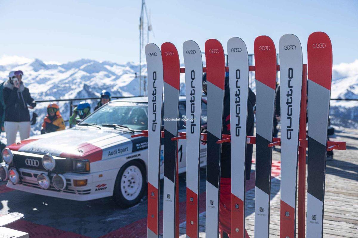 AUDI CELEBRA EL ESPÍRITU QUATTRO EN BAQUEIRA BERET CON UN DESAFÍO EN ALTURA
