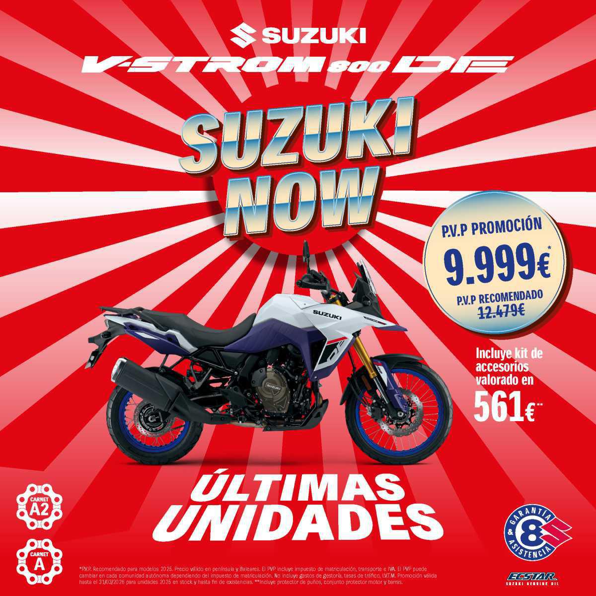 ÚLTIMA OPORTUNIDAD PARA APROVECHAR LAS PROMOCIONES “SUZUKI NOW” ÚLTIMA OPORTUNIDAD PARA APROVECHAR LAS PROMOCIONES “SUZUKI NOW”