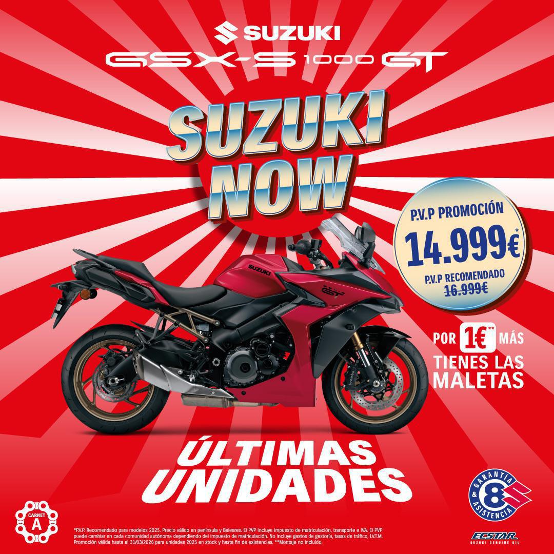 ÚLTIMA OPORTUNIDAD PARA APROVECHAR LAS PROMOCIONES “SUZUKI NOW” ÚLTIMA OPORTUNIDAD PARA APROVECHAR LAS PROMOCIONES “SUZUKI NOW”