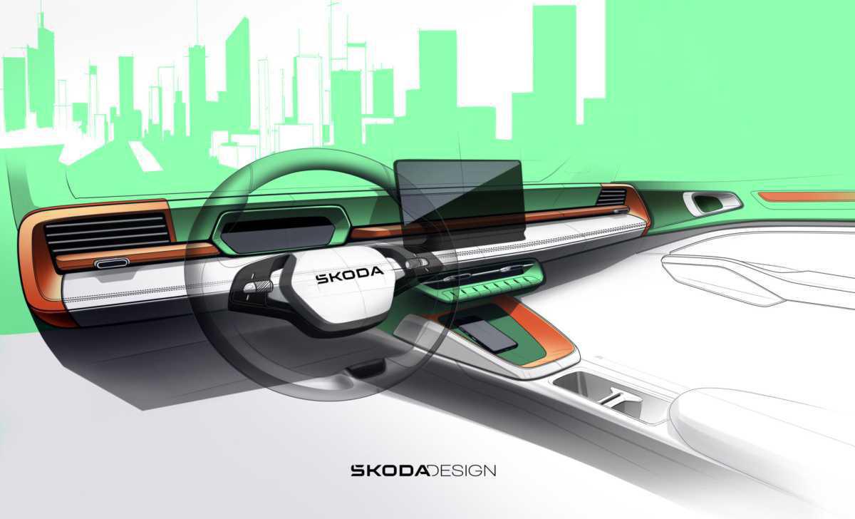 ŠKODA PRESENTA LOS PRIMEROS BOCETOS DEL INTERIOR DEL EPIQ Y ANUNCIA LA FECHA DE SU ESTRENO MUNDIAL ŠKODA PRESENTA LOS PRIMEROS BOCETOS DEL INTERIOR DEL EPIQ Y ANUNCIA LA FECHA DE SU ESTRENO MUNDIAL