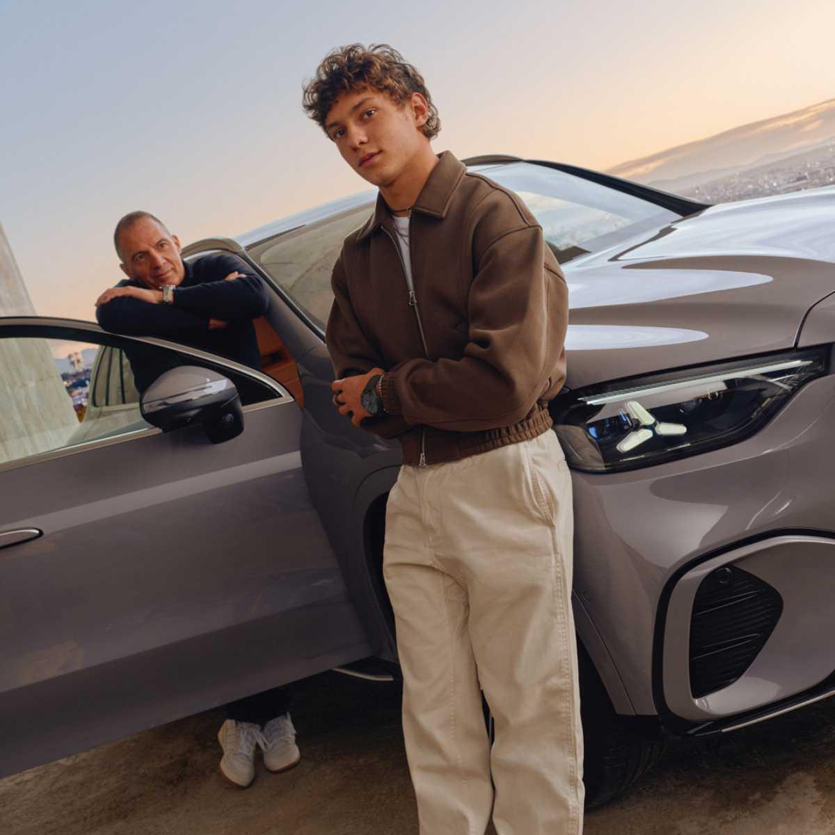 EL PILOTO DE FÓRMULA 1 KIMI ANTONELLI, PROTAGONISTA DE LA CAMPAÑA GLOBAL DEL NUEVO GLC ELÉCTRICO RODADA EN MADRID