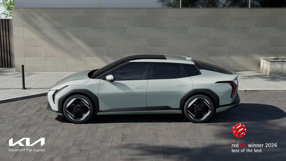 Kia EV4 y PV5, galardonados en los Red Dot Design Awards 2026, junto con la plataforma robótica móvil MobED de HMG