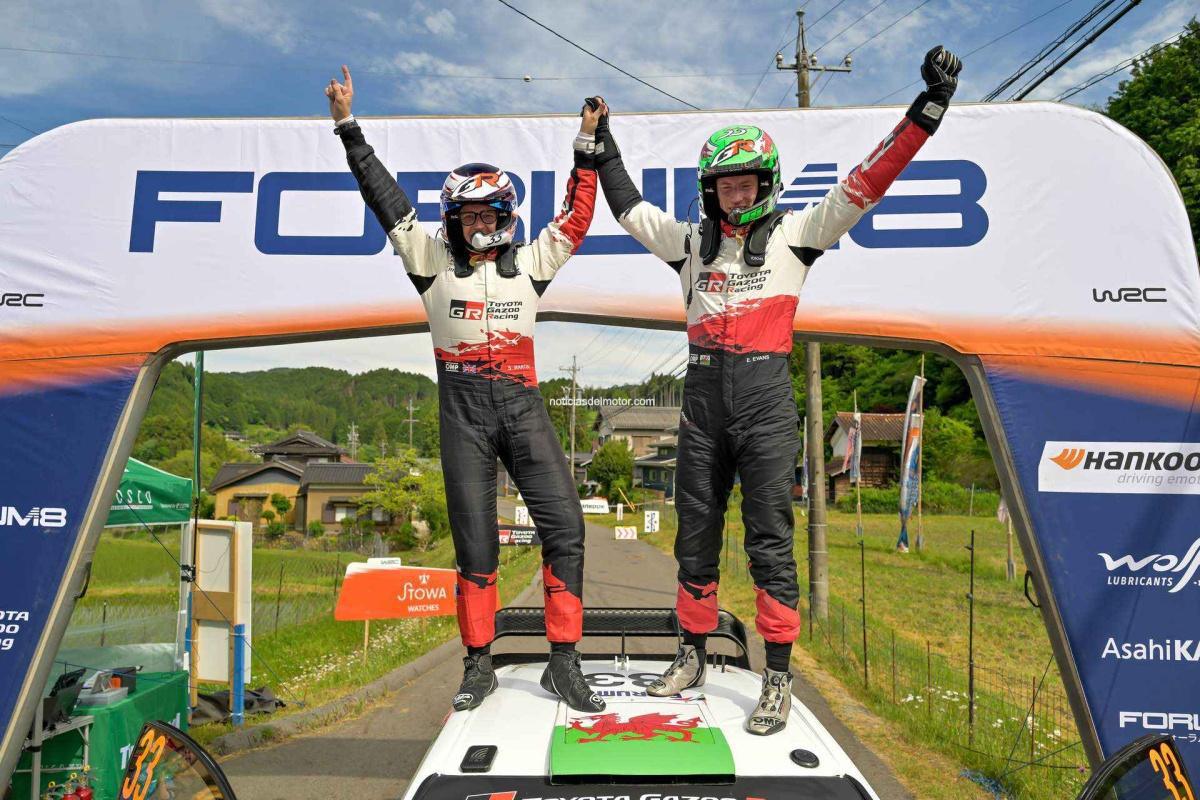 Elfyn Evans se convierte en emperador en el Rally de Japón y lidera un cuarteto histórico para TOYOTA GAZOO Racing en la prueba de casa