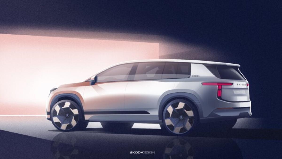 ŠKODA PUBLICA LOS BOCETOS DEL EXTERIOR DEL NUEVO PEAQ, UN SUV ELÉCTRICO DE SIETE PLAZAS ŠKODA PUBLICA LOS BOCETOS DEL EXTERIOR DEL NUEVO PEAQ, UN SUV ELÉCTRICO DE SIETE PLAZAS