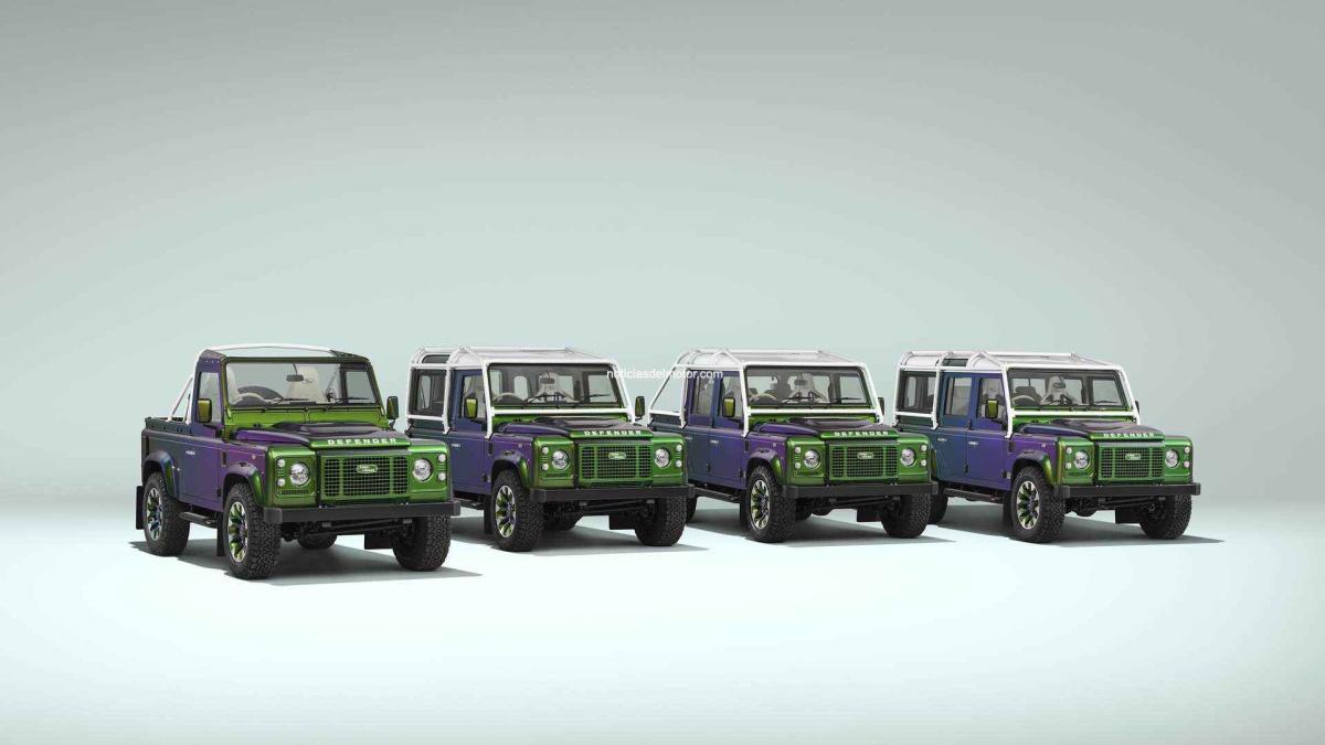 LA FAMILIA CLASSIC DEFENDER V8, CON ACABADOS CAMBIANTES, INCORPORA UNA NUEVA OPCIÓN DOUBLE CAB LA FAMILIA CLASSIC DEFENDER V8, CON ACABADOS CAMBIANTES, INCORPORA UNA NUEVA OPCIÓN DOUBLE CAB