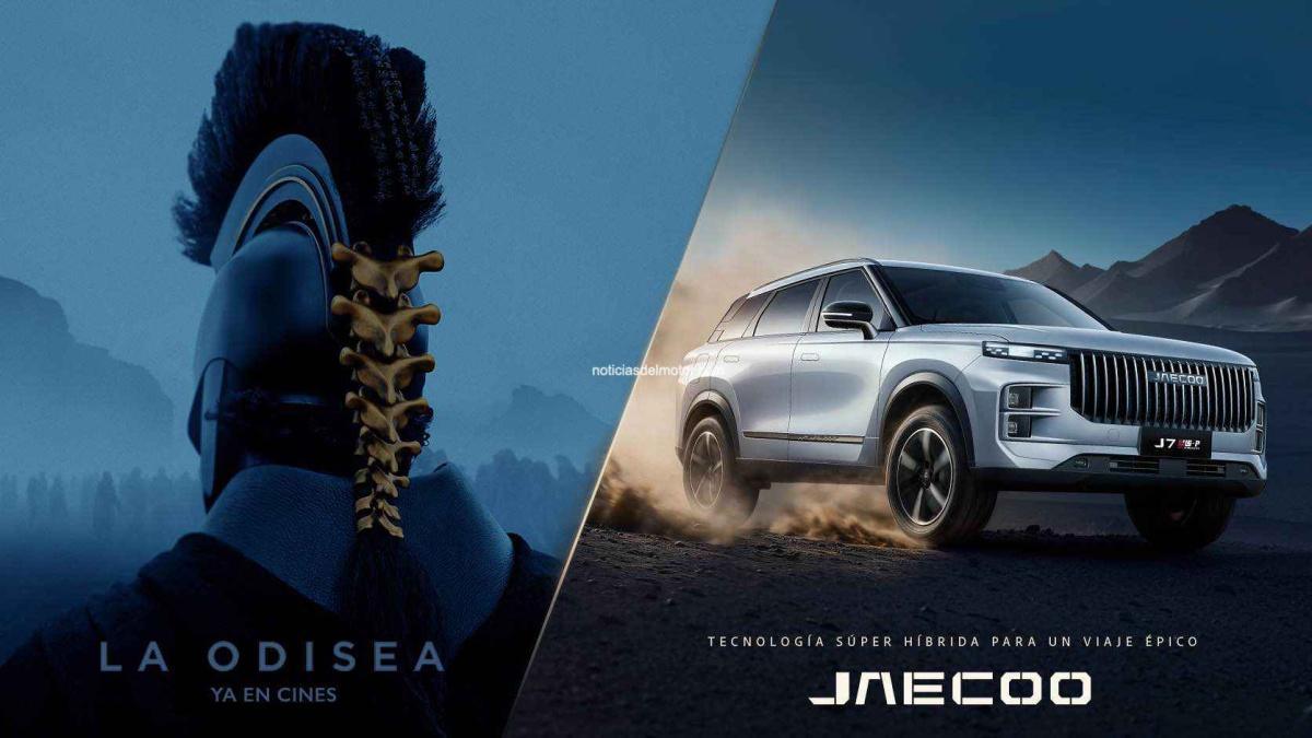 EL JAECOO 7 SHS HÍBRIDO ENCHUFABLE PROTAGONIZA EL ESTRENO DE LA ODISEA, LA NUEVA PELÍCULA DE CHRISTOPHER NOLAN