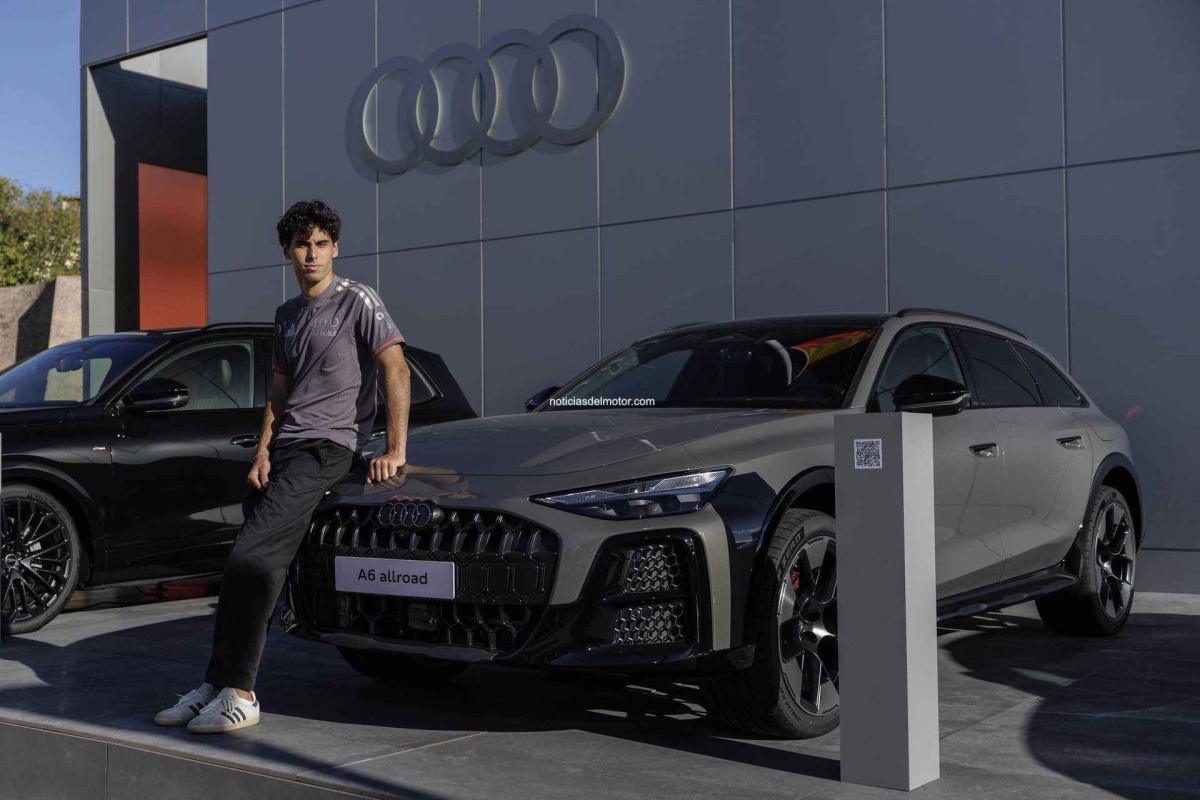 Gabriel Bortoleto protagoniza el estreno de la experiencia Audi en Plaza de Colón
