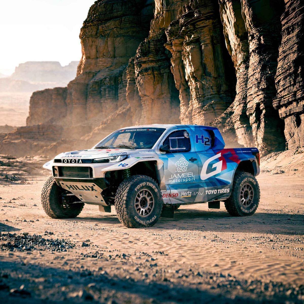 GAZOO Racing lleva el hidrógeno al Dakar: así es el DKR FC Hilux de cero emisiones que competirá en 2027