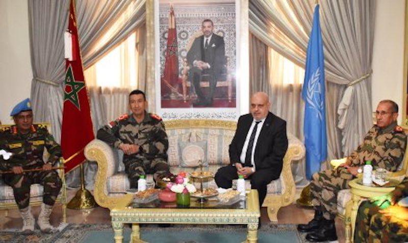 Rencontre entre le général Mohammed Berrid des FAR et le représentant spécial de l'ONU pour discuter de la coopération et de la stabilité régionale