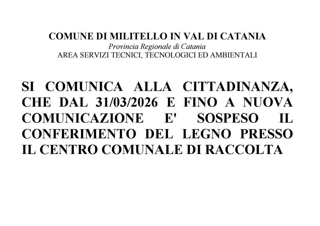 Centro Comunale di Raccolta Differenziata Centro Comunale di Raccolta Differenziata