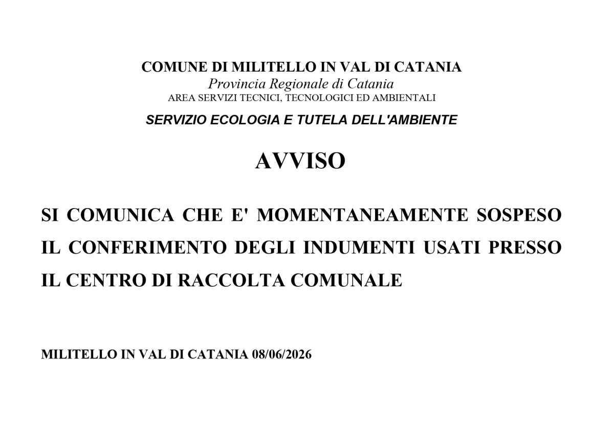 Centro Comunale di Raccolta Differenziata