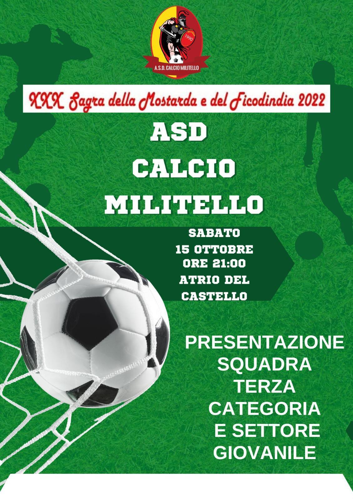 ASD Calcio Militello - Presentazione squadra Terza categoria e settore Giovanile