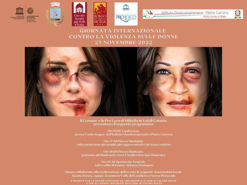 Giornata Internazionale contro la violenza sulle Donne - 25 Novembre 2022