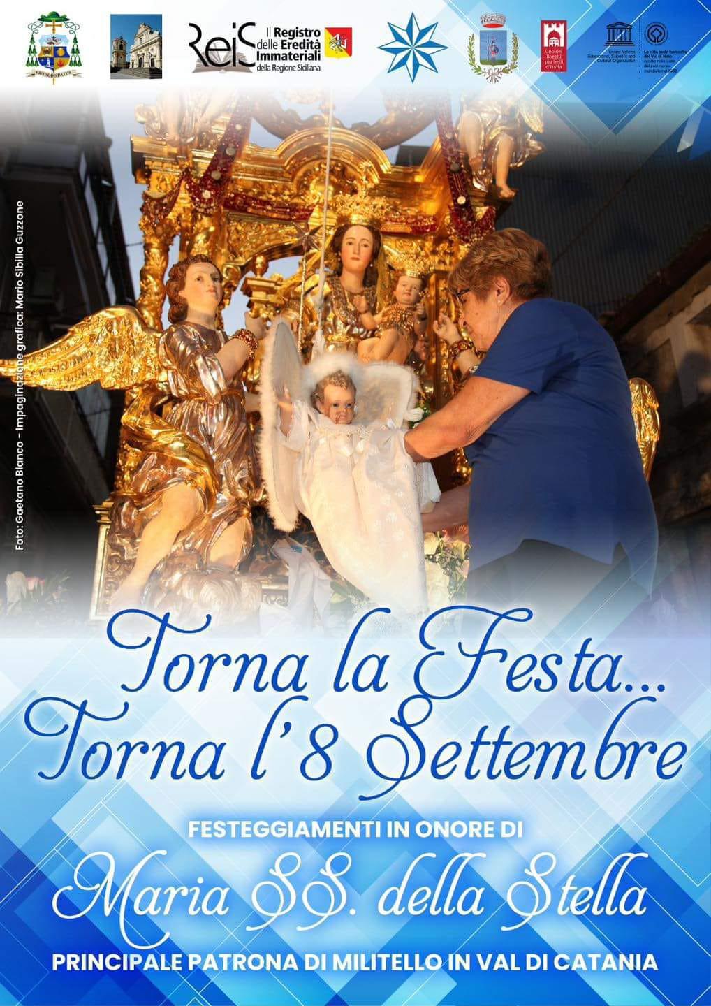 Festeggiamenti in onore di Maria Santissima della Stella - Principale Patrona di Militello In Val di Catania 29 Agosto - 6-7-8-16 Settembre 2023