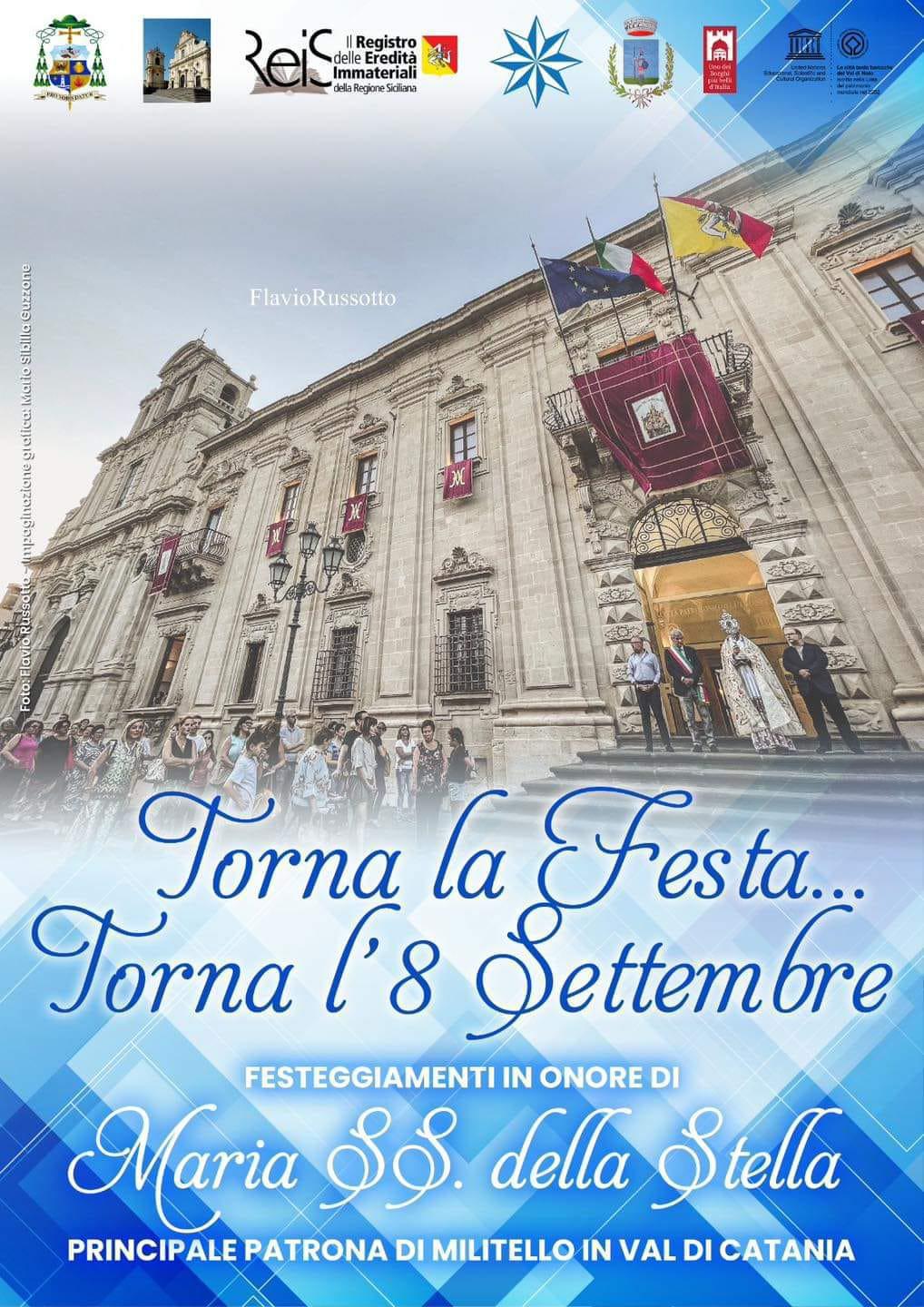 Festeggiamenti in onore di Maria Santissima della Stella - Principale Patrona di Militello In Val di Catania 29 Agosto - 6-7-8-16 Settembre 2023