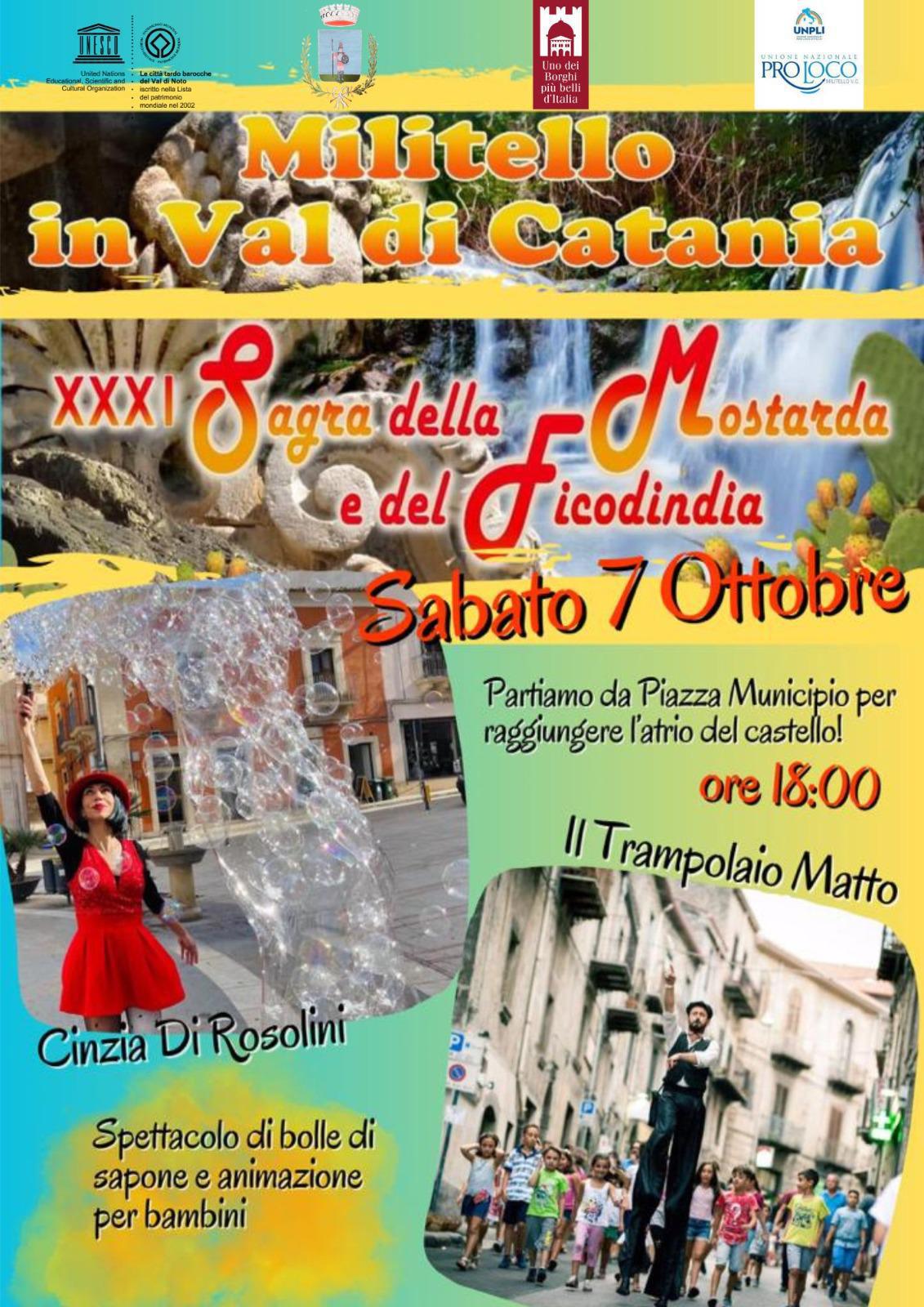 Principali Eventi della XXXI Sagra della Mostarda e del ficodindia