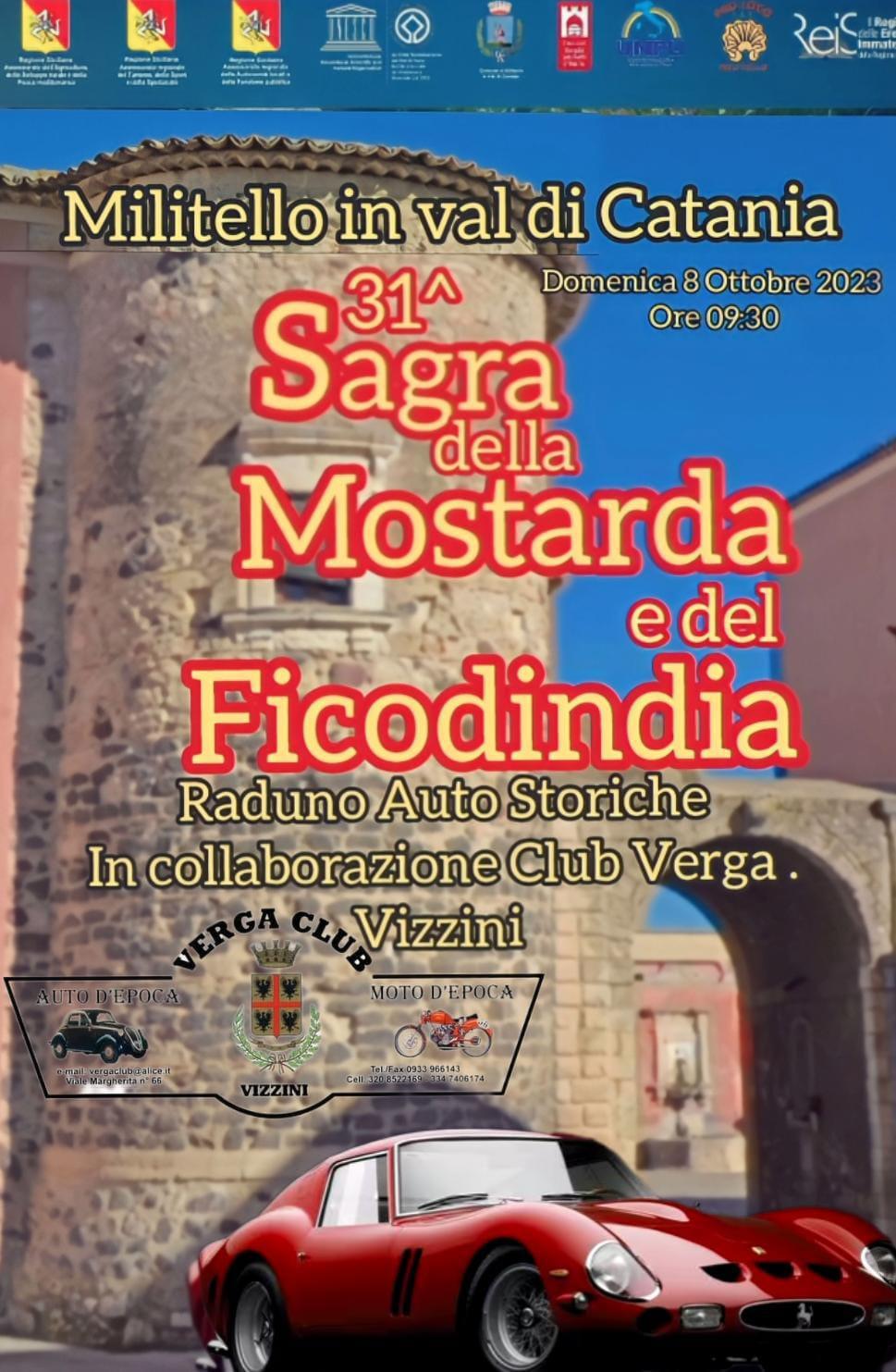 Principali Eventi della XXXI Sagra della Mostarda e del ficodindia