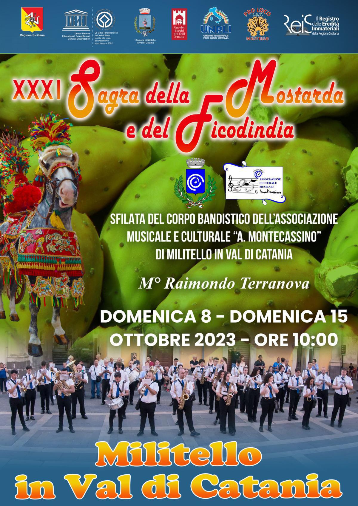 Principali Eventi della XXXI Sagra della Mostarda e del ficodindia