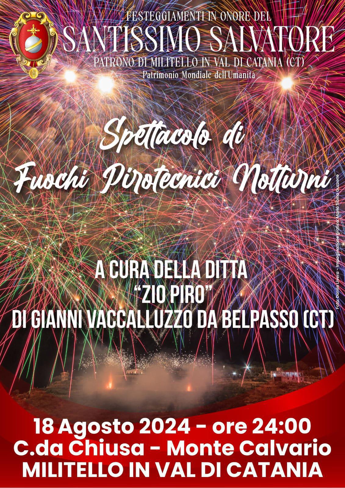 Festeggiamenti in onore del Santissimo Salvatore - Patrono di Militello in Val di Catania