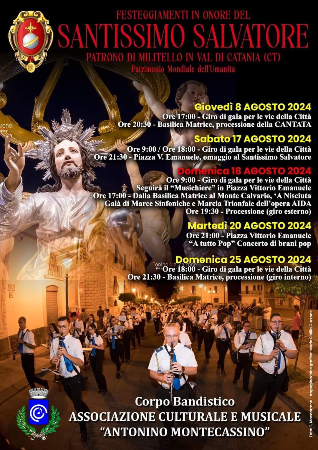 Festeggiamenti in onore del Santissimo Salvatore - Patrono di Militello in Val di Catania