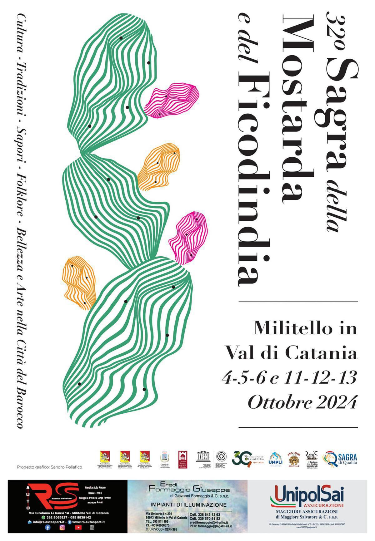 XXXII^ Sagra della Mostarda e del Ficodindia 4-5-6/11-12-13 Ottobre 2024 - Militello In Val di Catania XXXII^ Sagra della Mostarda e del Ficodindia 4-5-6/11-12-13 Ottobre 2024 - Militello In Val di Catania