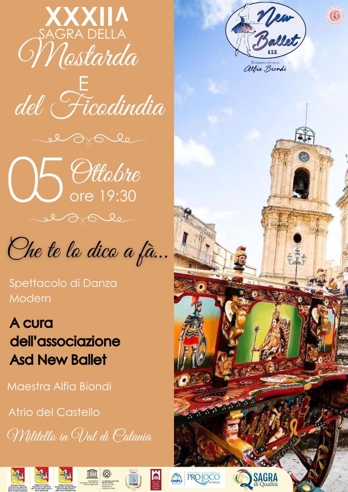 XXXII^ Sagra della Mostarda e del Ficodindia 4-5-6/11-12-13 Ottobre 2024 - Militello In Val di Catania