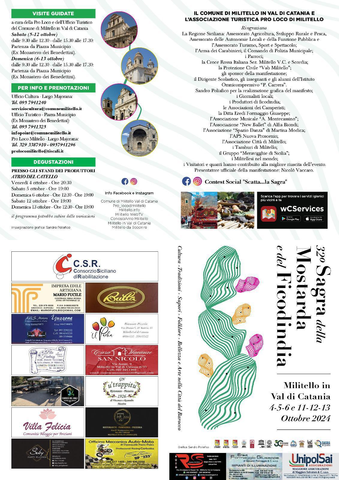 XXXII^ Sagra della Mostarda e del Ficodindia 4-5-6/11-12-13 Ottobre 2024 - Militello In Val di Catania XXXII^ Sagra della Mostarda e del Ficodindia 4-5-6/11-12-13 Ottobre 2024 - Militello In Val di Catania