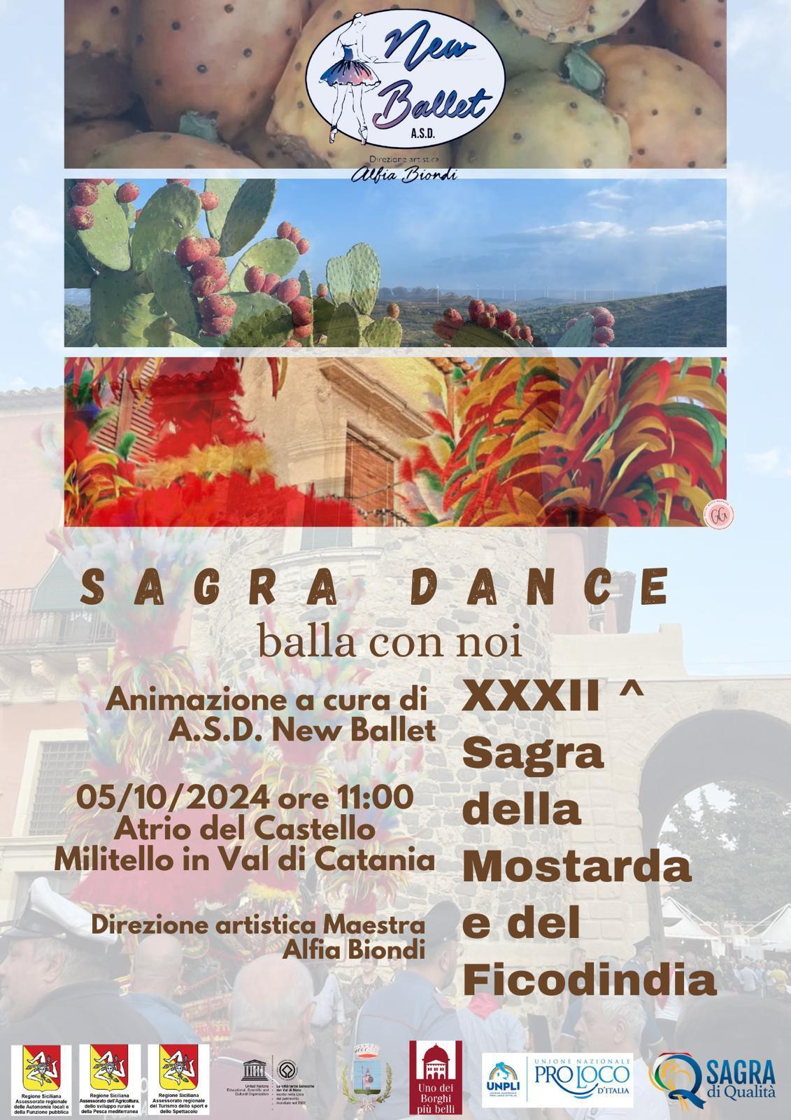 Intrattenimento "Sagra Dance - Balla con noi a cura dell'Associazione Asd New Ballet Maestra Alfia Biondi Intrattenimento "Sagra Dance - Balla con noi a cura dell'Associazione Asd New Ballet Maestra Alfia Biondi