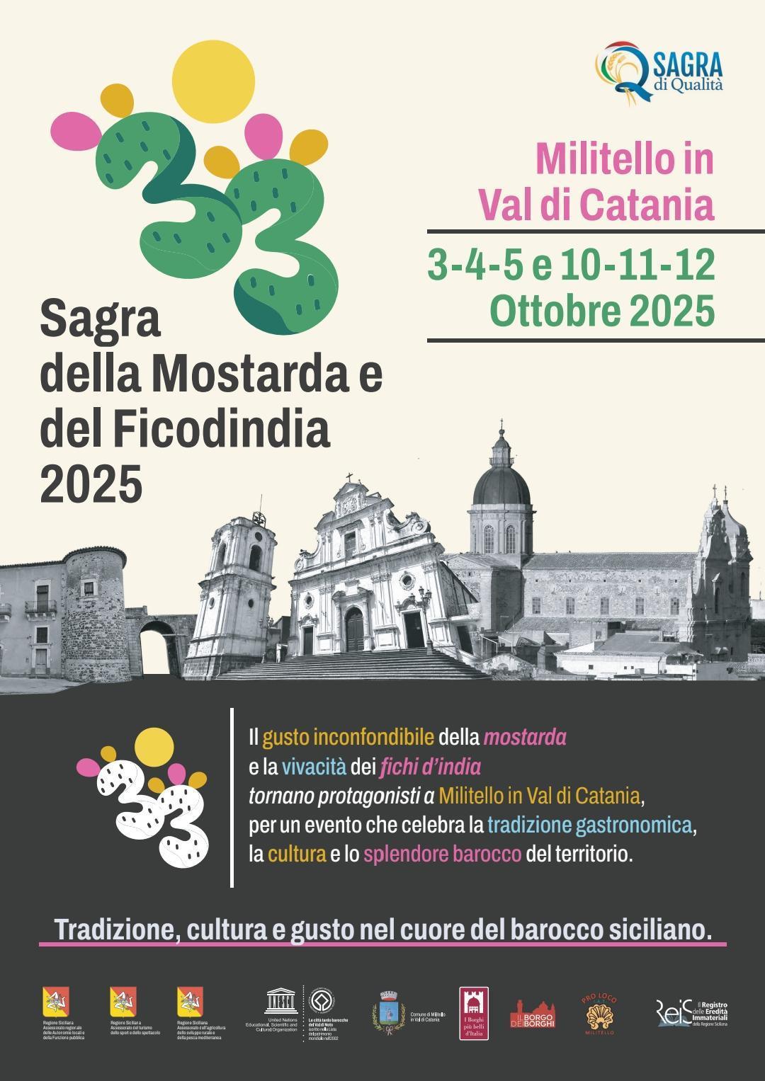 XXXIII^ Sagra della Mostarda e del Ficodindia XXXIII^ Sagra della Mostarda e del Ficodindia