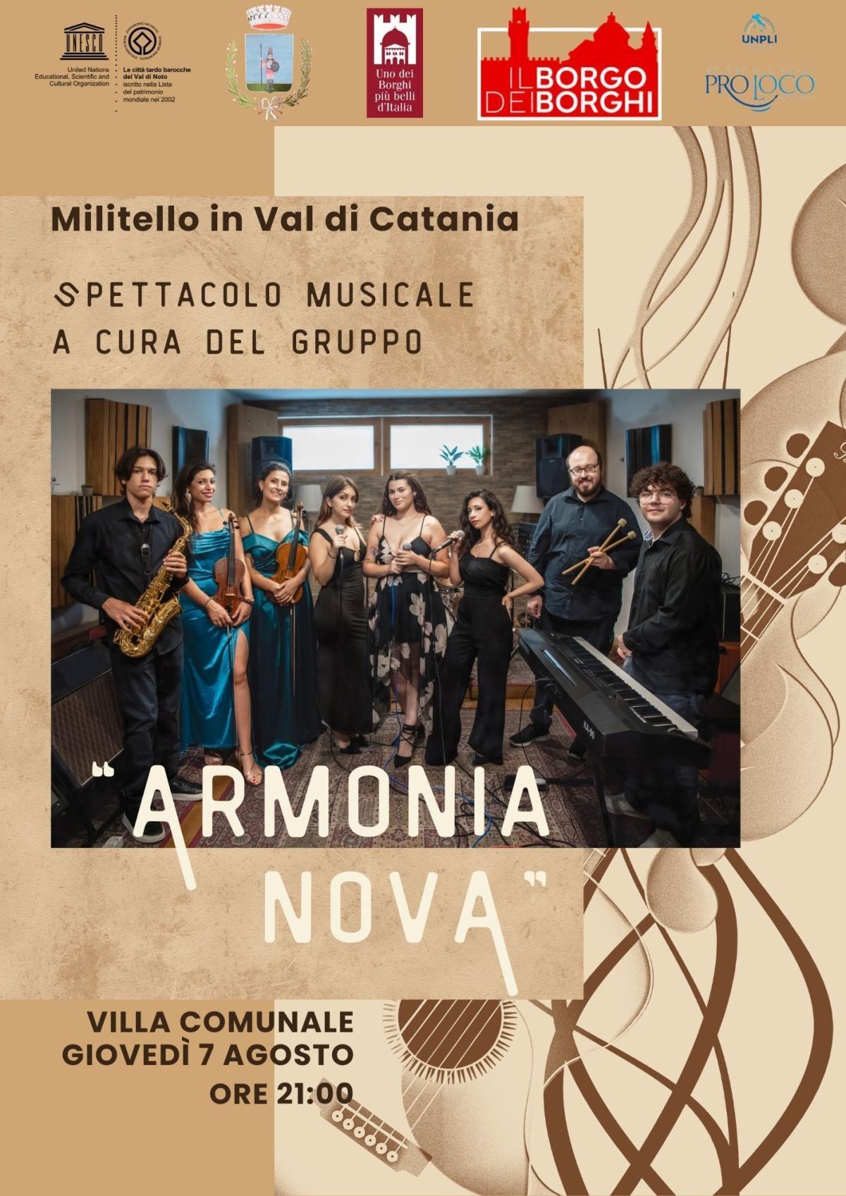 Spettacolo musicale del Gruppo Armonia Nova