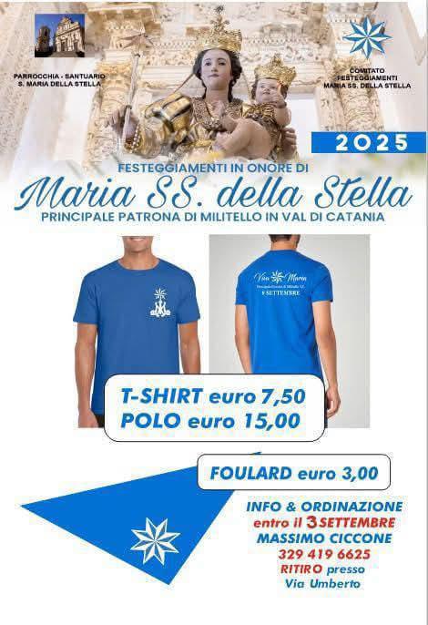 Festeggiamenti in onore di Maria Santissima della Stella - Principale Patrona di Militello In Val di Catania