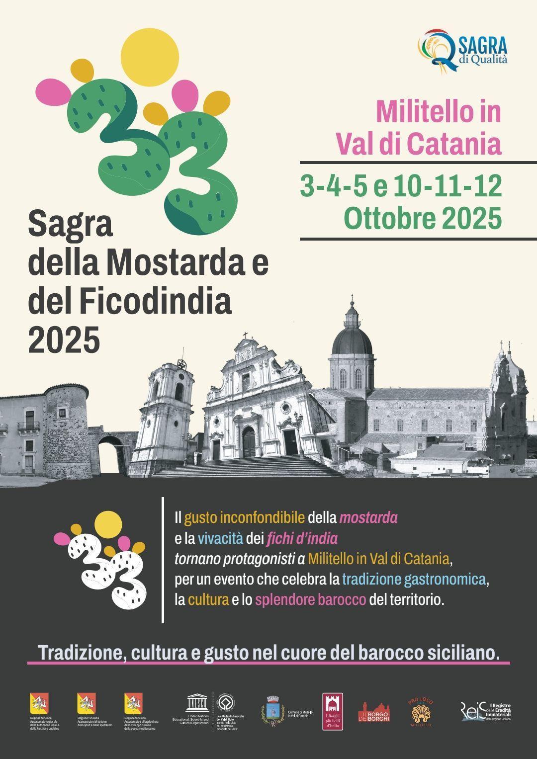 XXXIII^ Sagra della Mostarda e del Ficodindia XXXIII^ Sagra della Mostarda e del Ficodindia