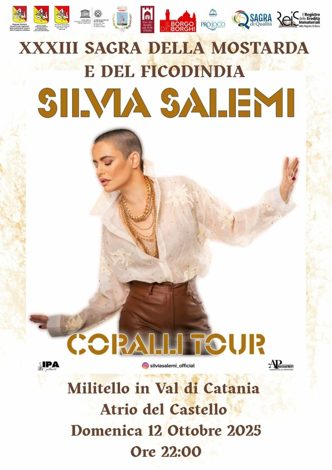 Silvia Salemi Coralli Tour (inizio ore 22.00)