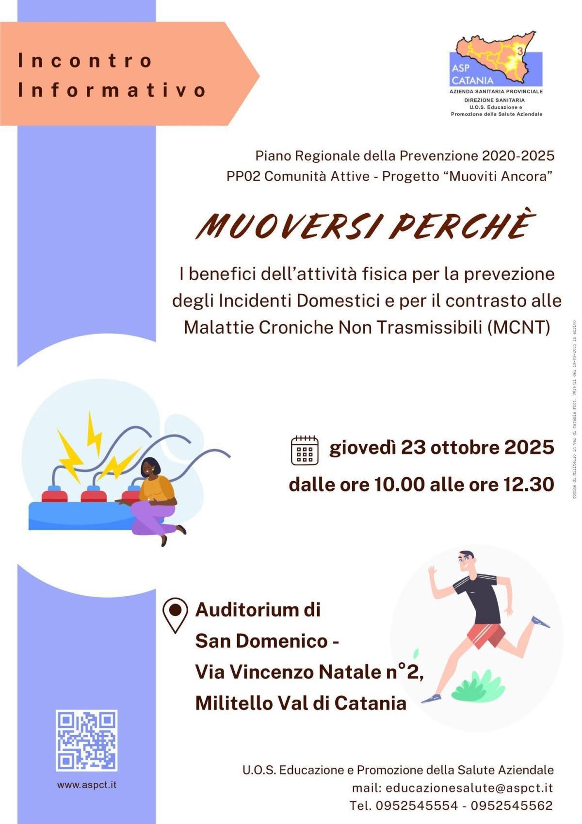 Incontro Informativo - Muoversi Perchè (dalle ore 10.00 alle ore 12.30)