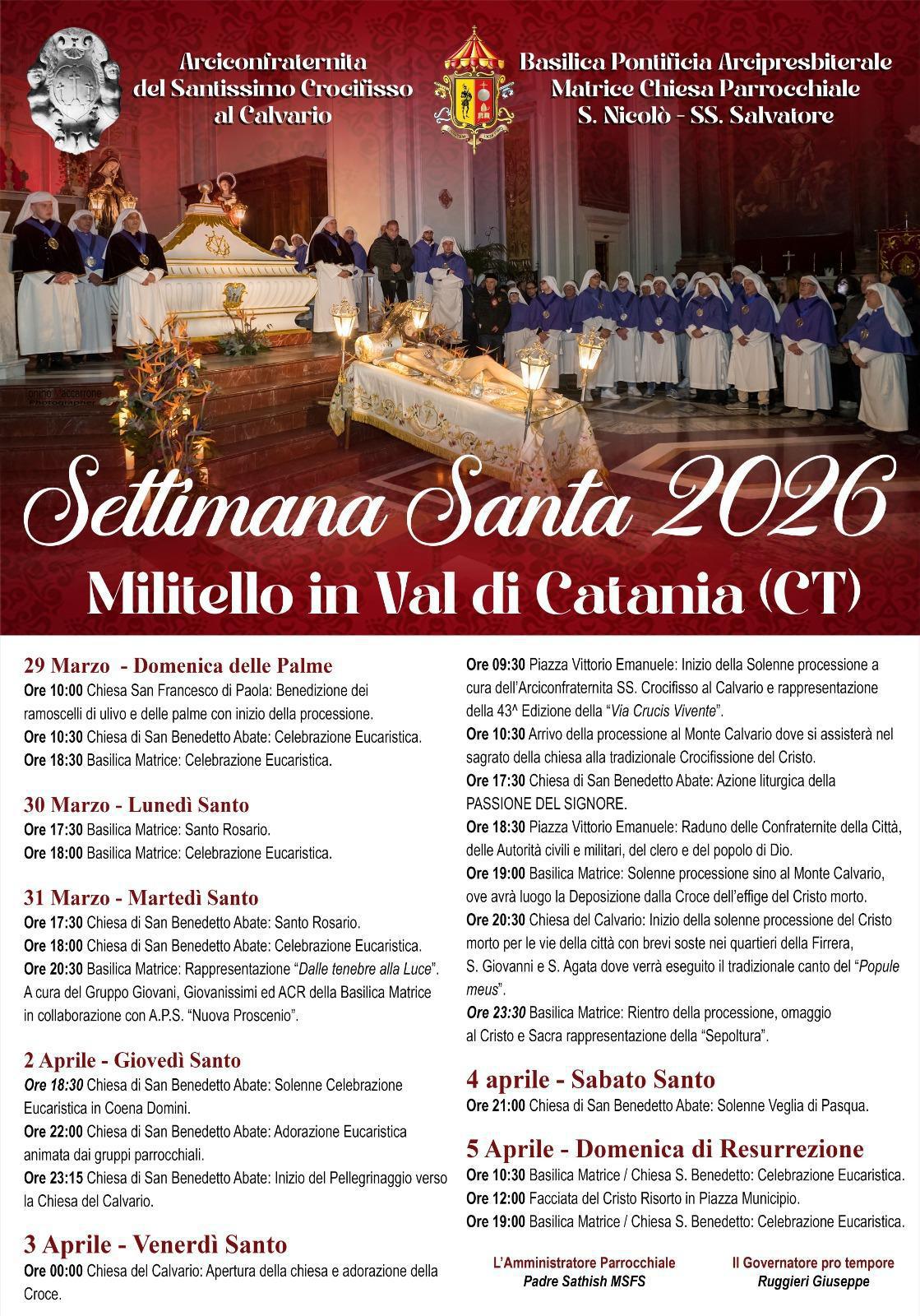 I Riti della Settimana Santa a Militello In Val di Catania
