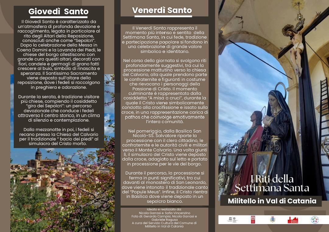 I Riti della Settimana Santa a Militello In Val di Catania