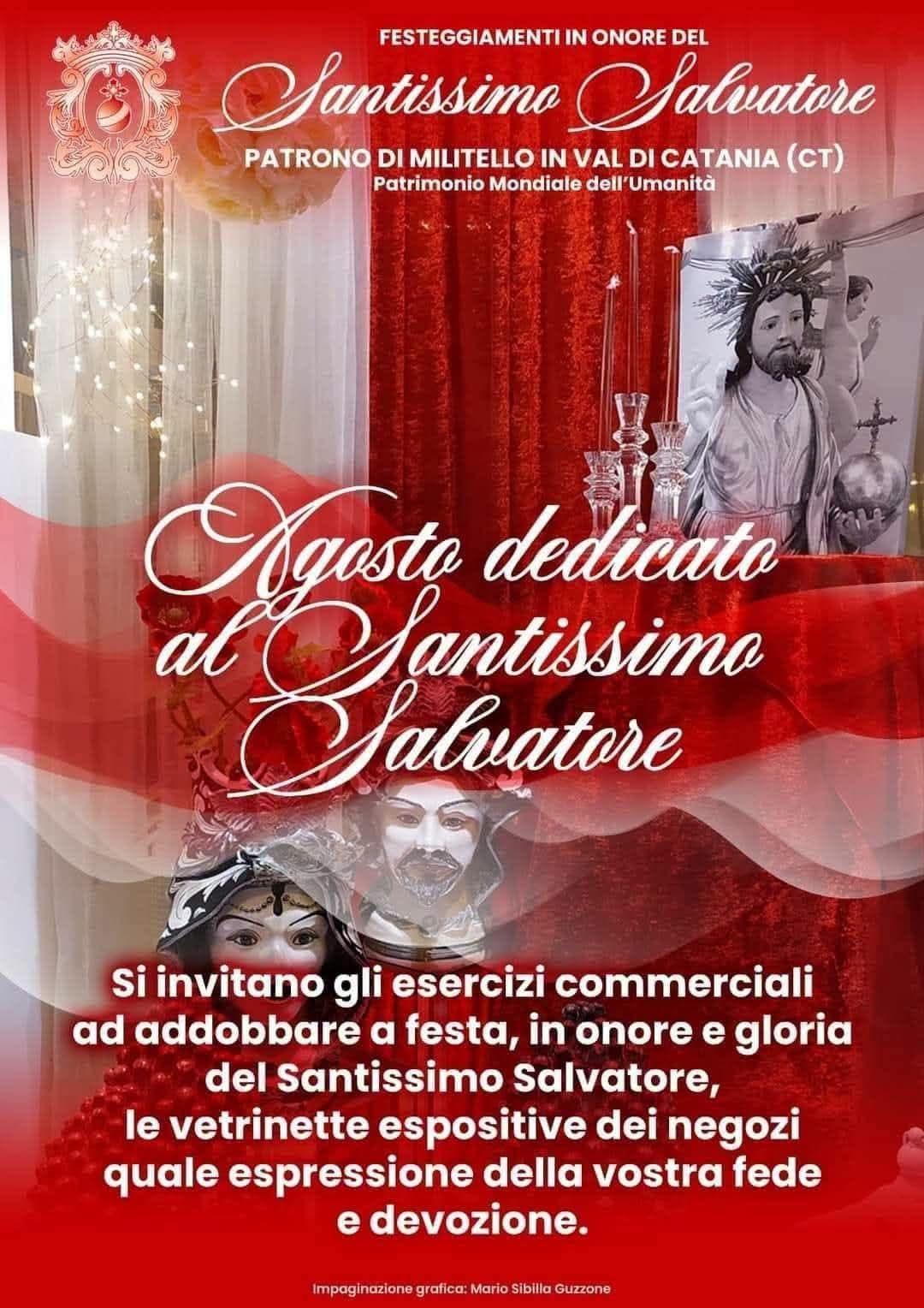 Festeggiamenti in onore del Santissimo Salvatore - Patrono di Militello In Val di Catania