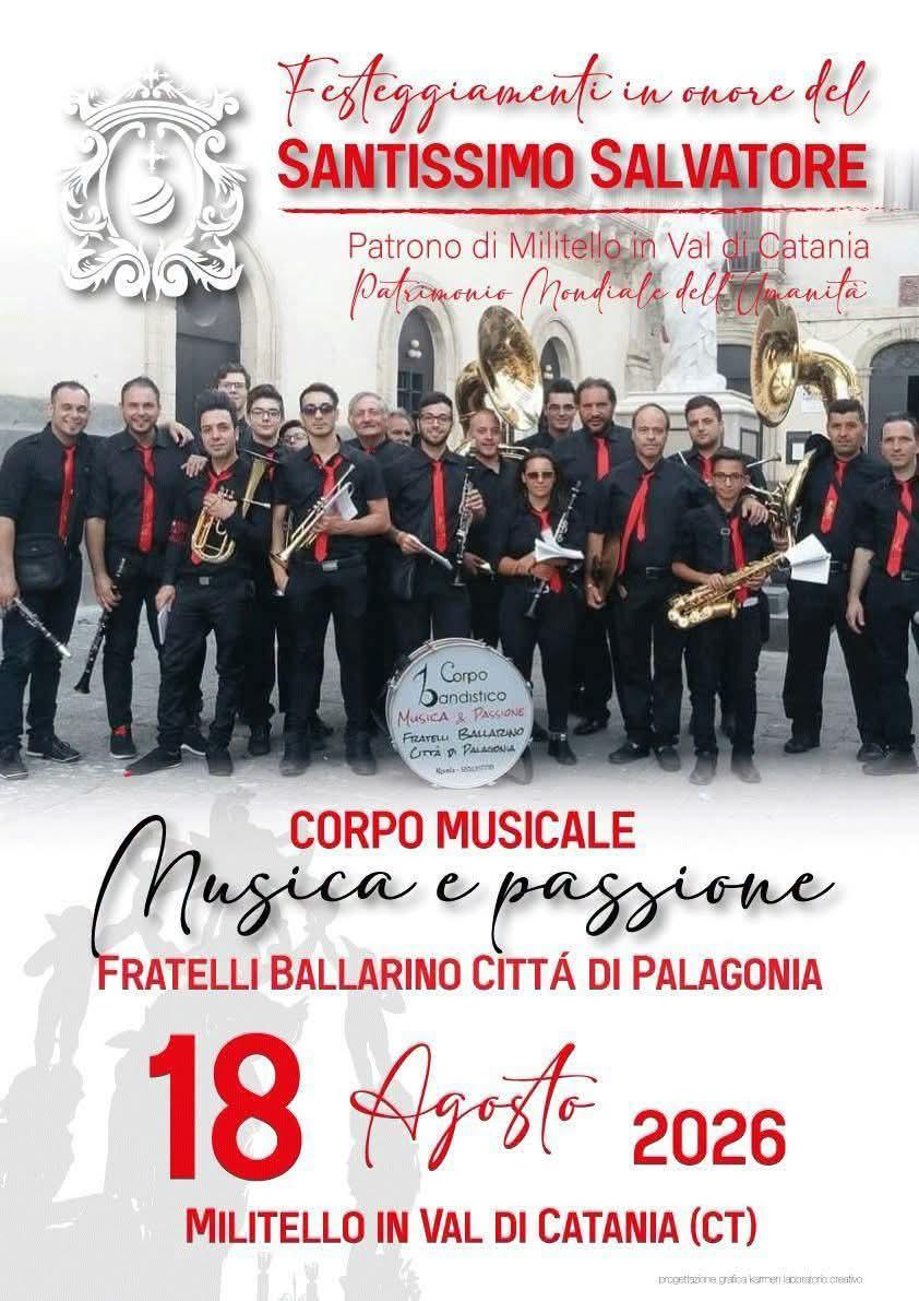 Festeggiamenti in onore del Santissimo Salvatore - Patrono di Militello In Val di Catania