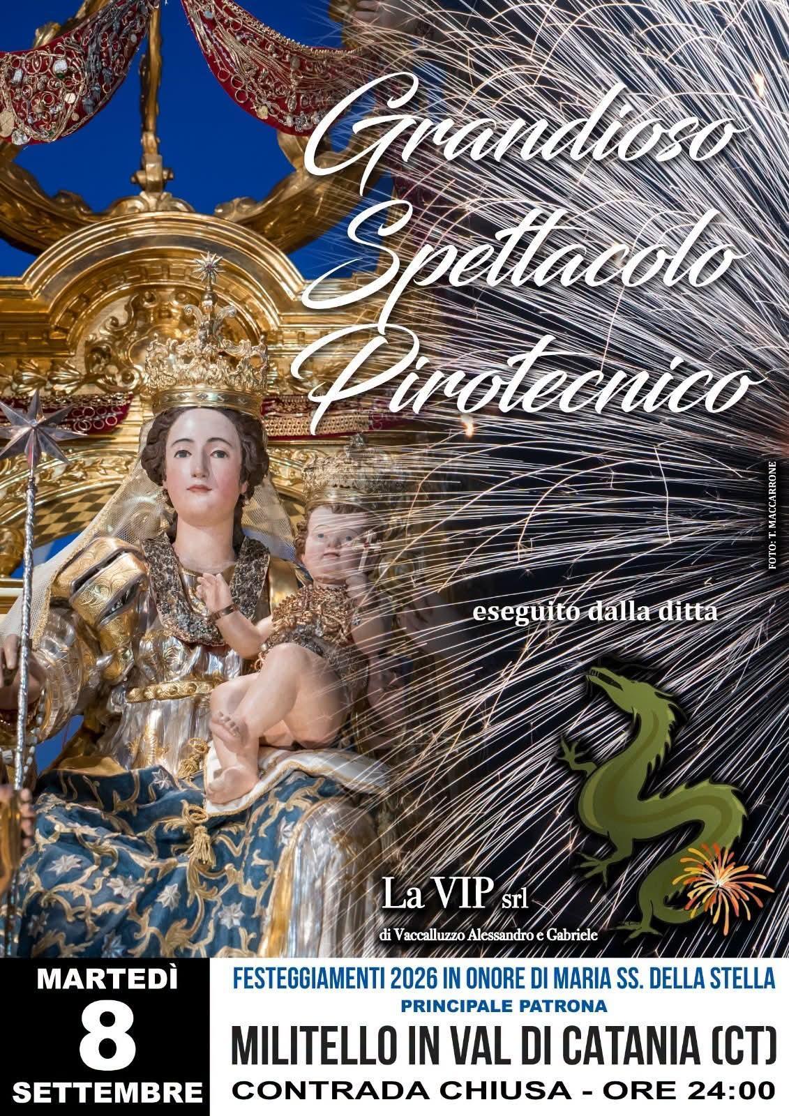 Festeggiamenti in onore di Maria Santissima della Stella - Principale Patrona di Militello In Val di Catania