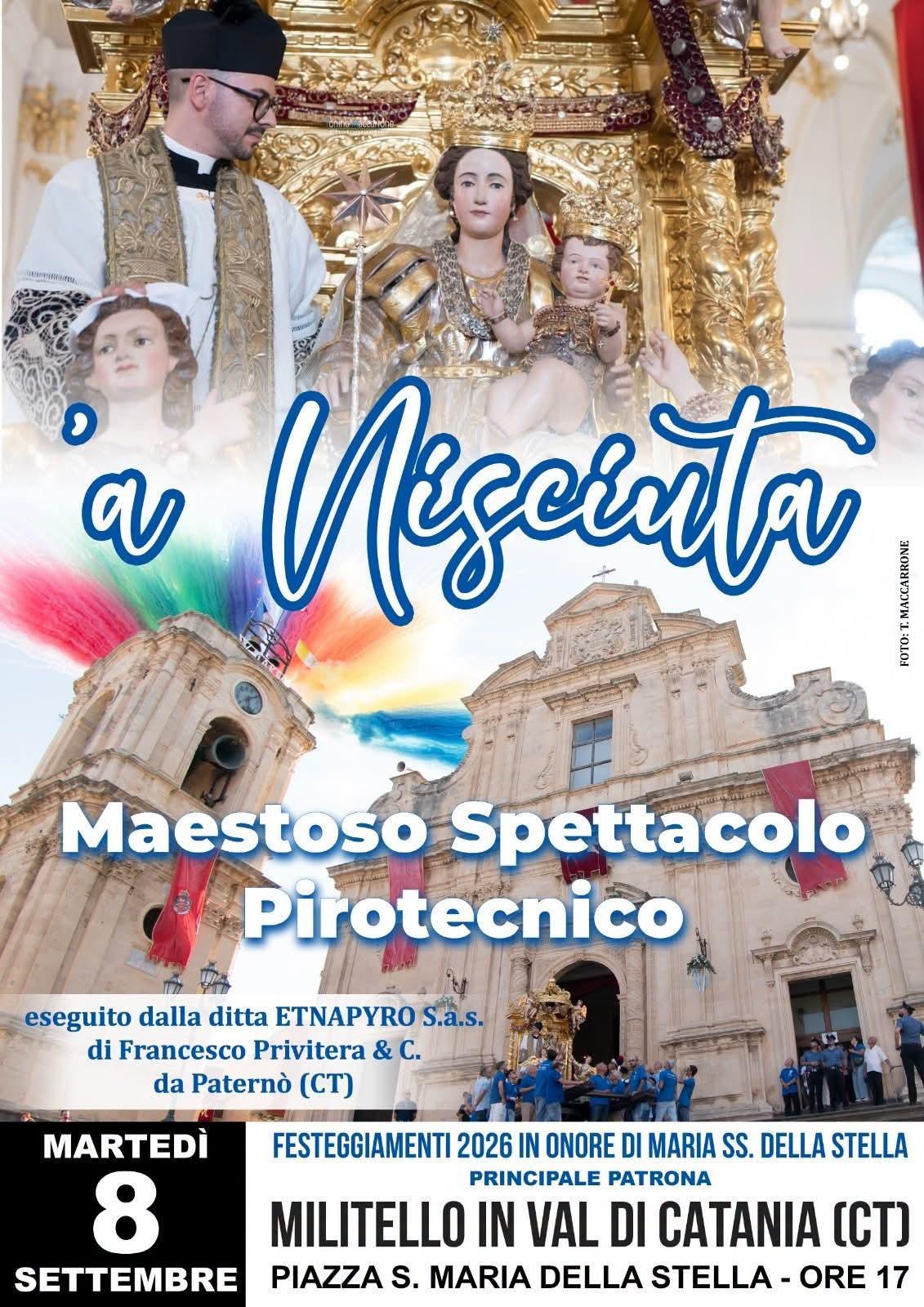 Festeggiamenti in onore di Maria Santissima della Stella - Principale Patrona di Militello In Val di Catania