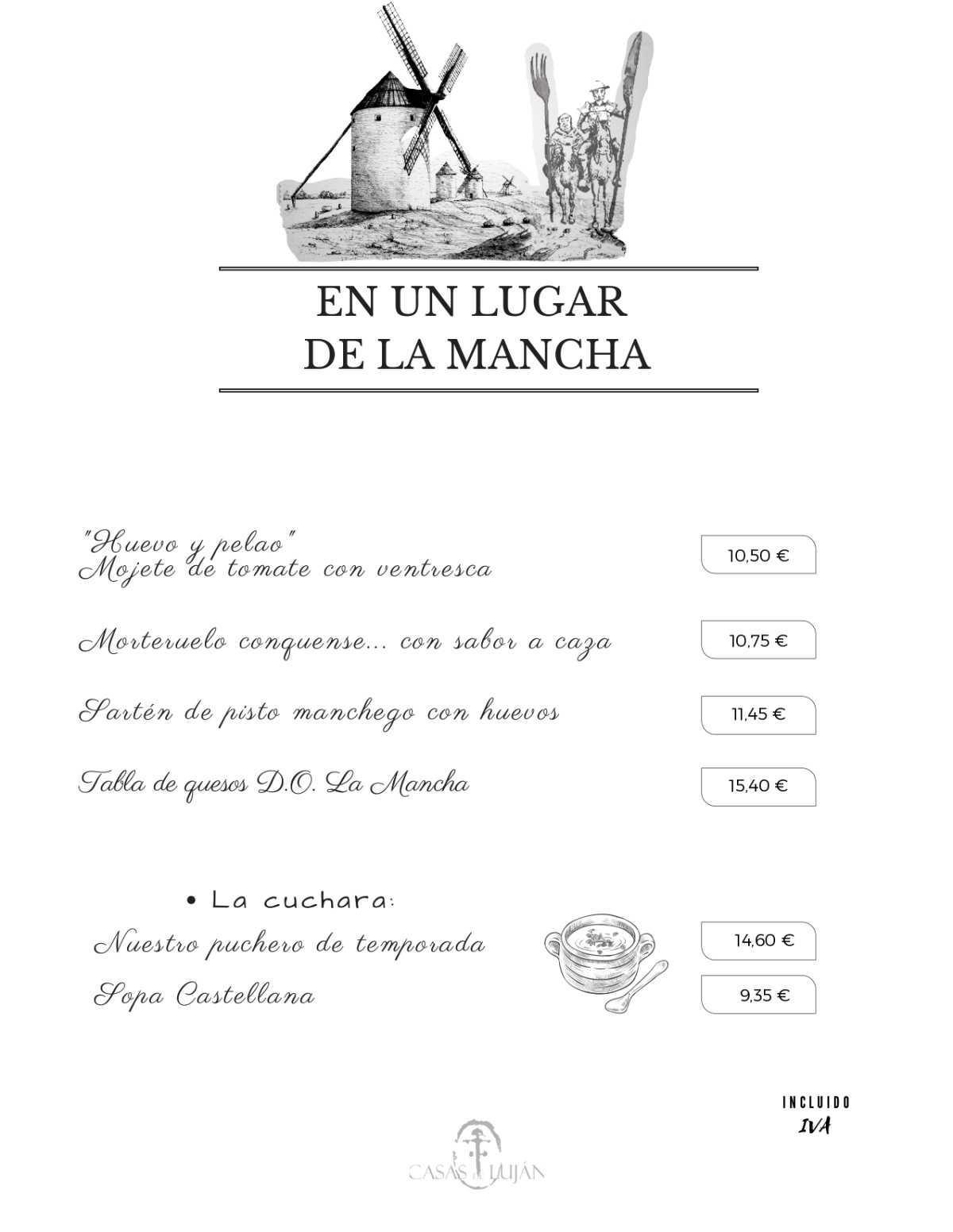 Carta Restaurante 2026