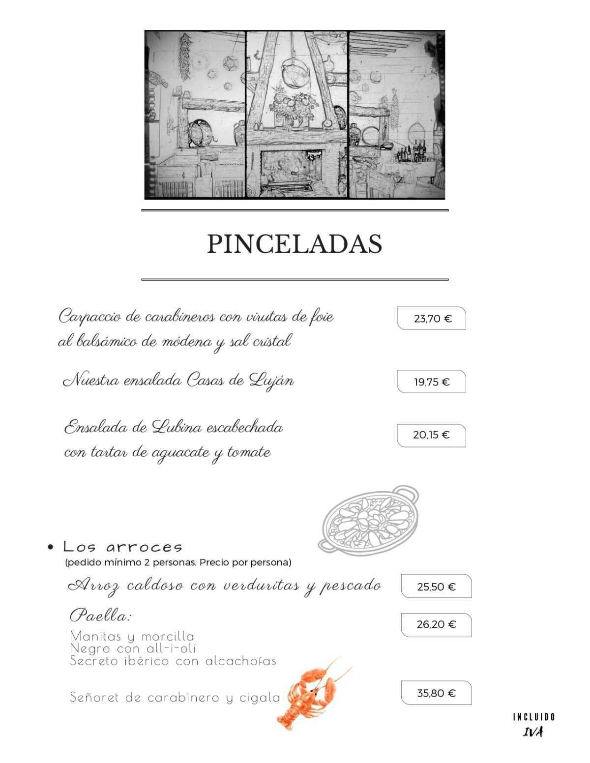 Carta Restaurante 2026
