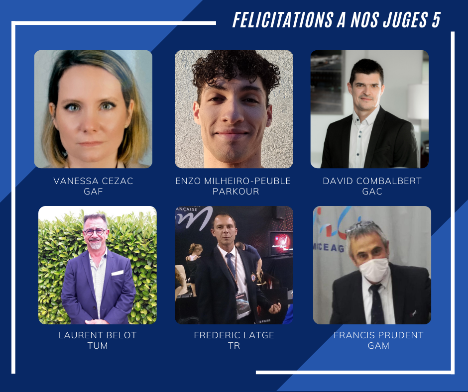 FELICITATIONS A NOS JUGES INTERNATIONAUX !